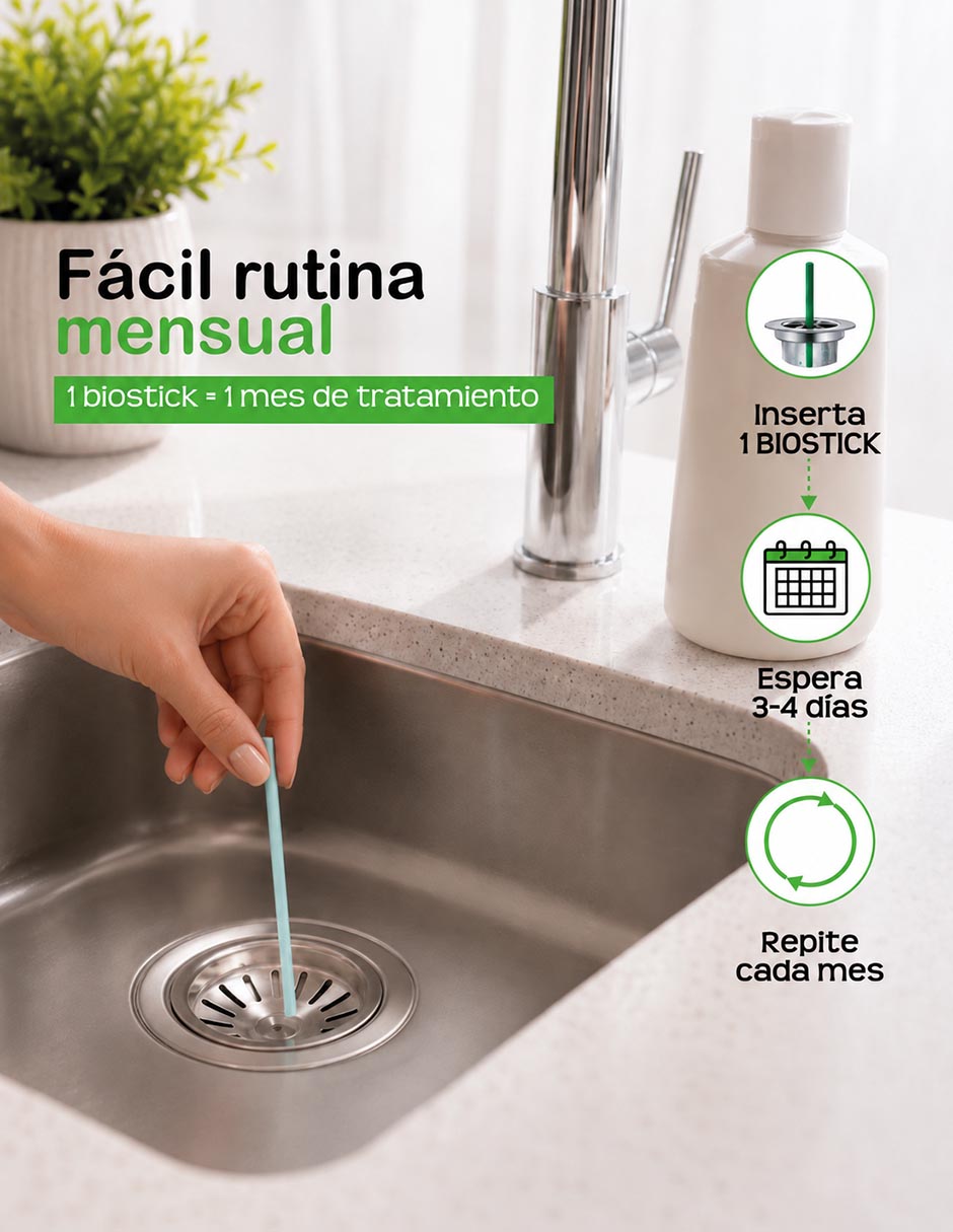Limpiador contra malos olores biosticks