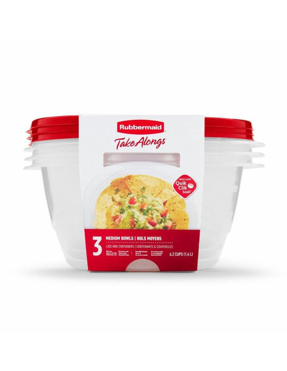Set contenedores Rubbermaid Home de plástico 3 piezas