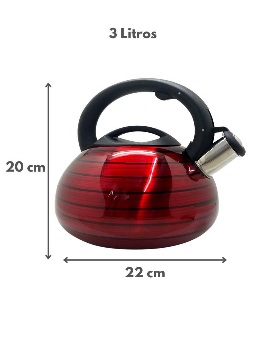 Tetera silbadora de acero inoxidable