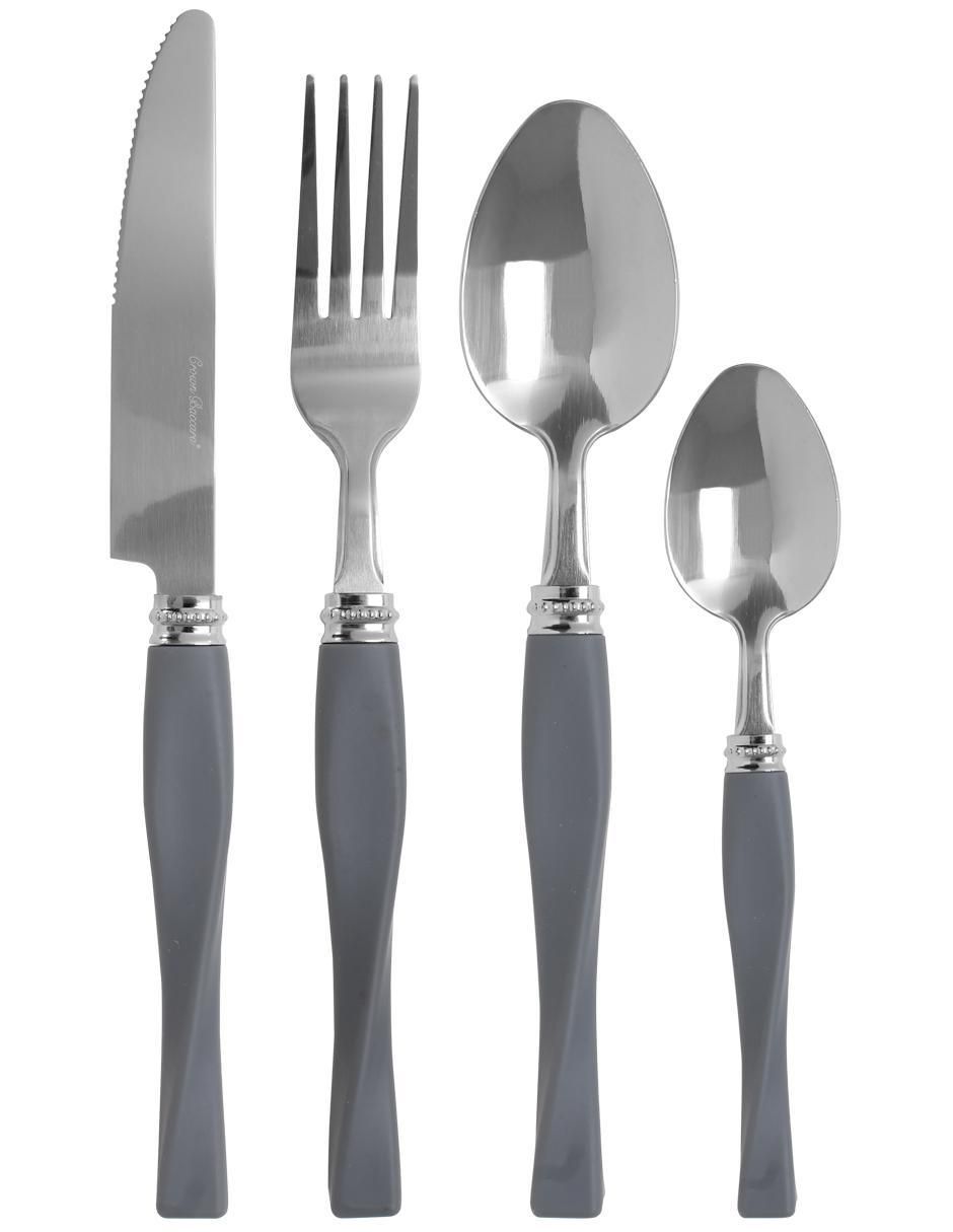 Set cubiertos de acero inoxidable 16 piezas Set cubiertos de acero inoxidable 16 piezas