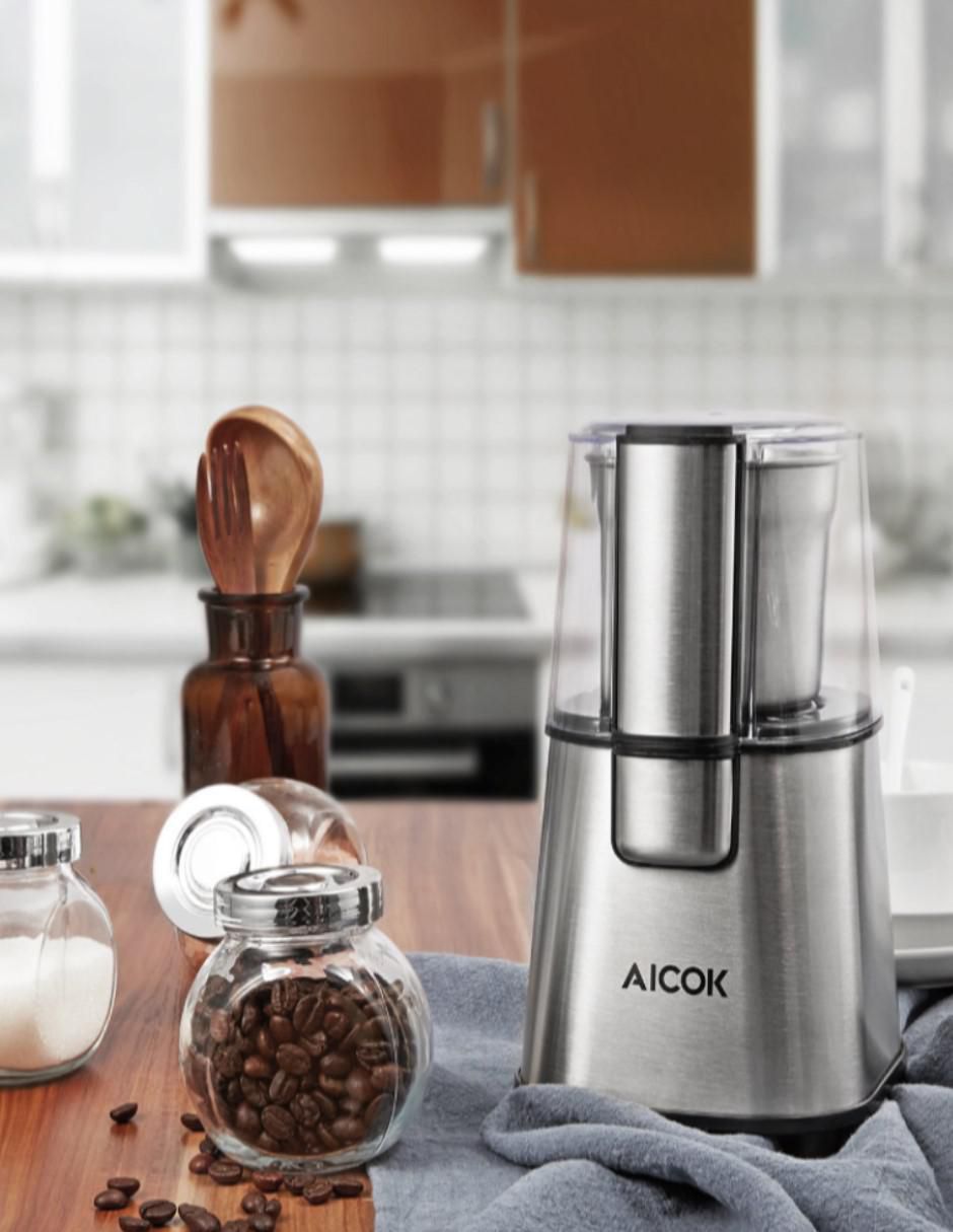 Molino para café Aicok de acero inoxidable