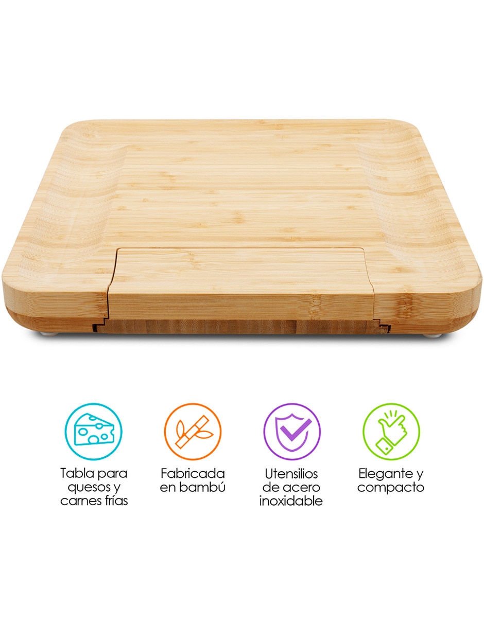 Tabla para queso de bambú 2