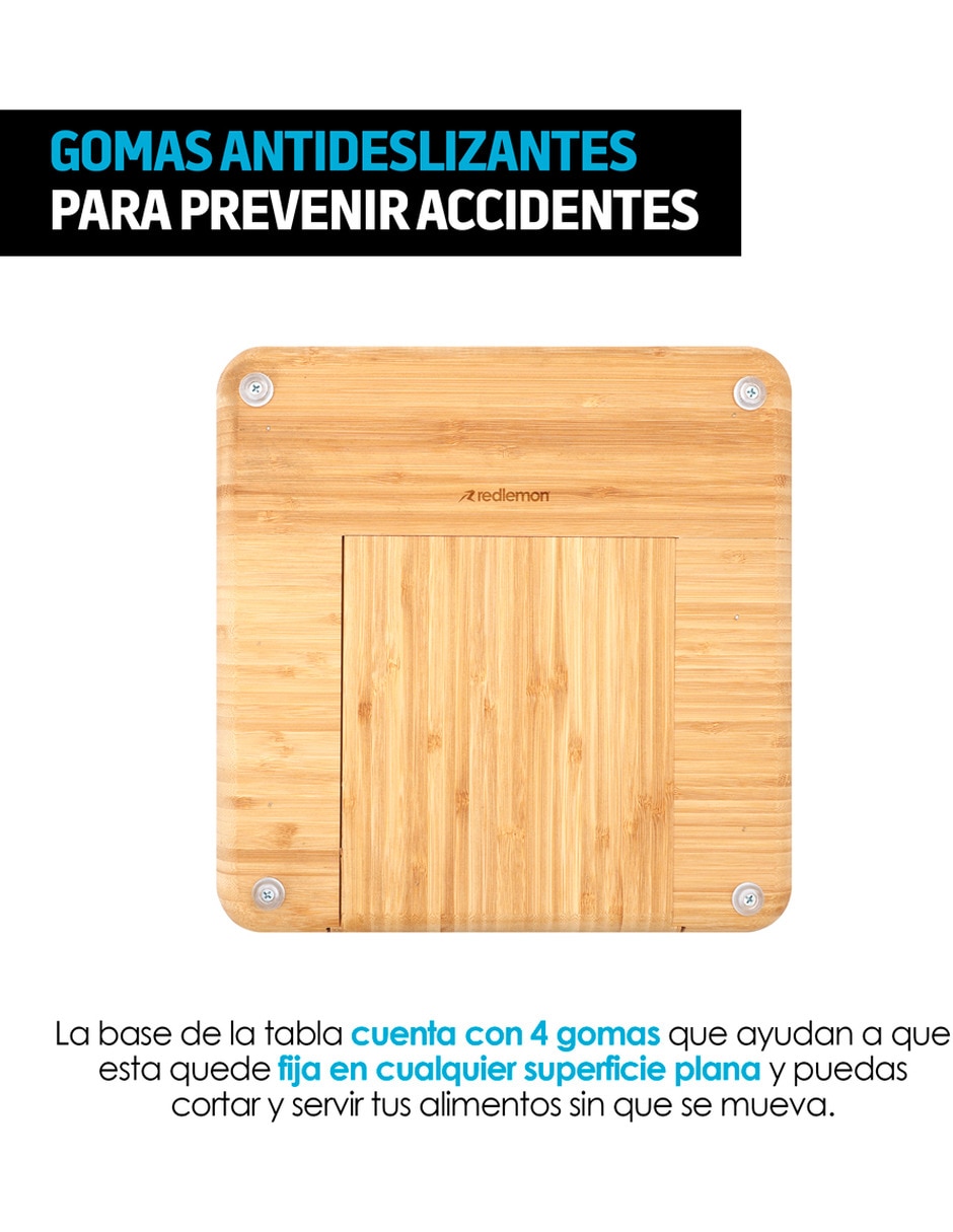 Tabla para queso de bambú 5