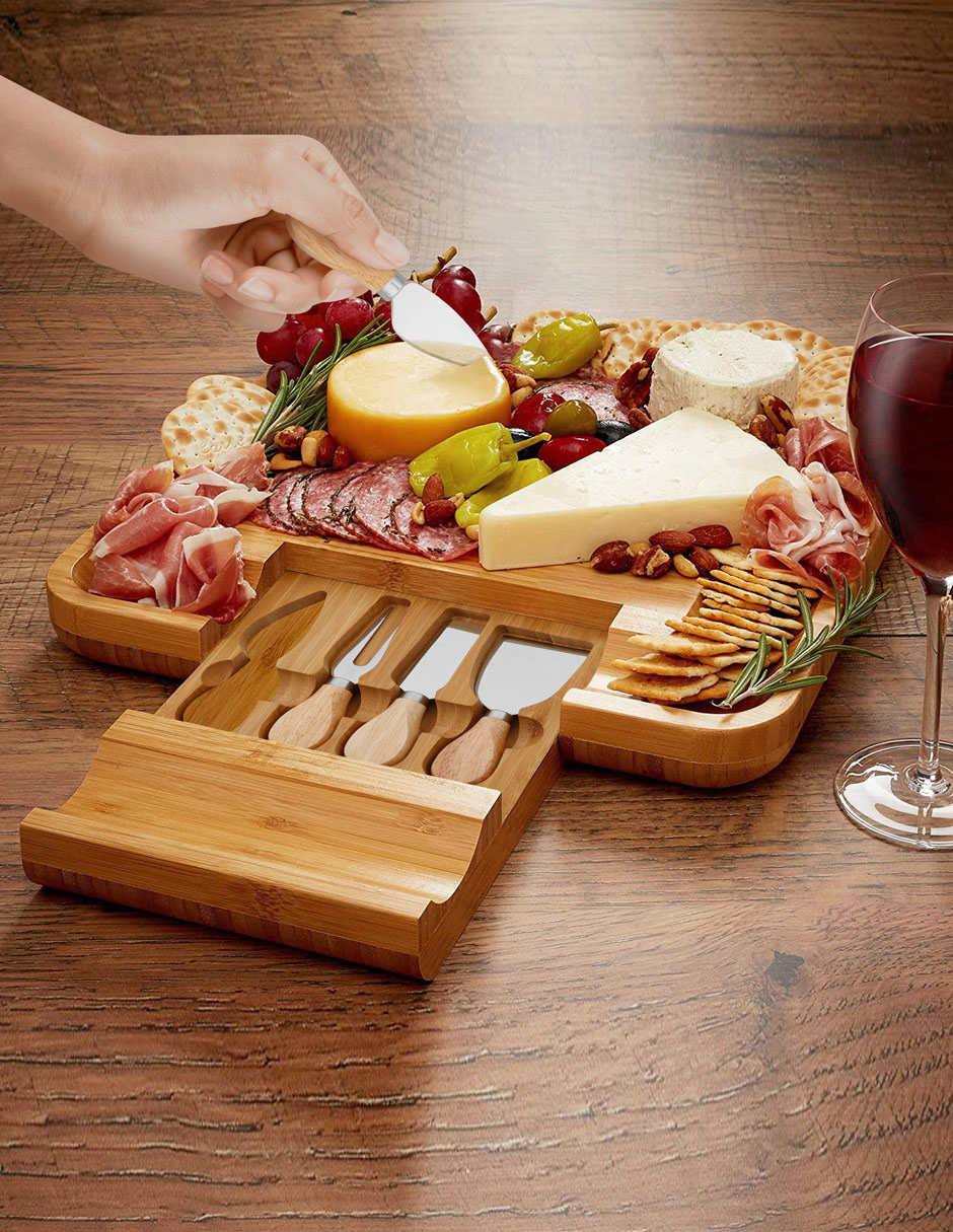 Tabla para queso de bambú 6