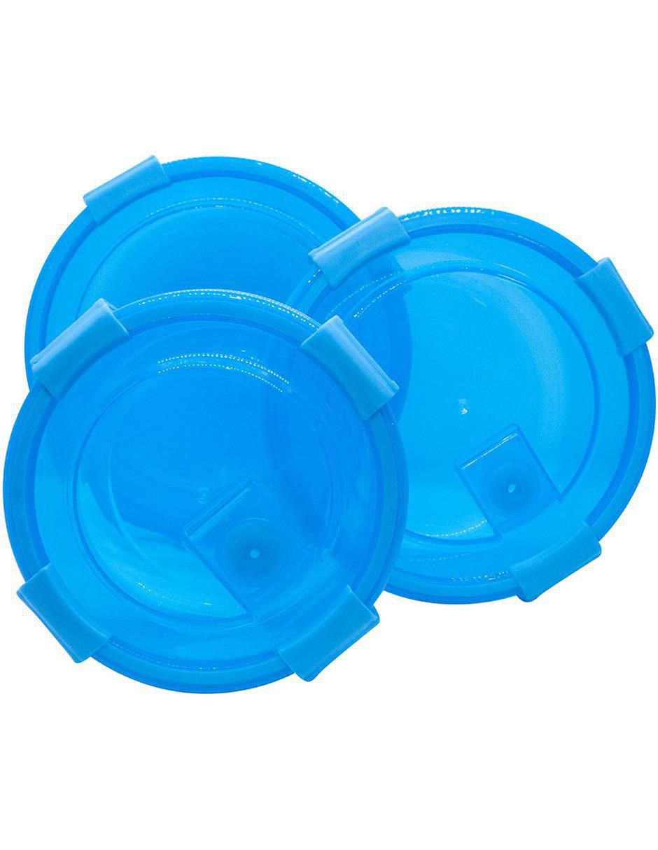 Set contenedores Stay Elit de plástico 3 piezas