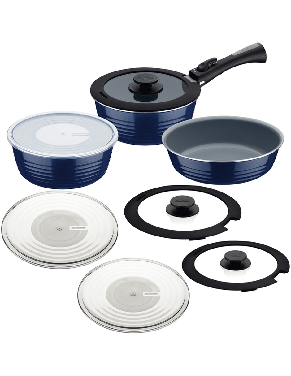 Batería de cocina Tramontina Ítria de aluminio 10 piezas