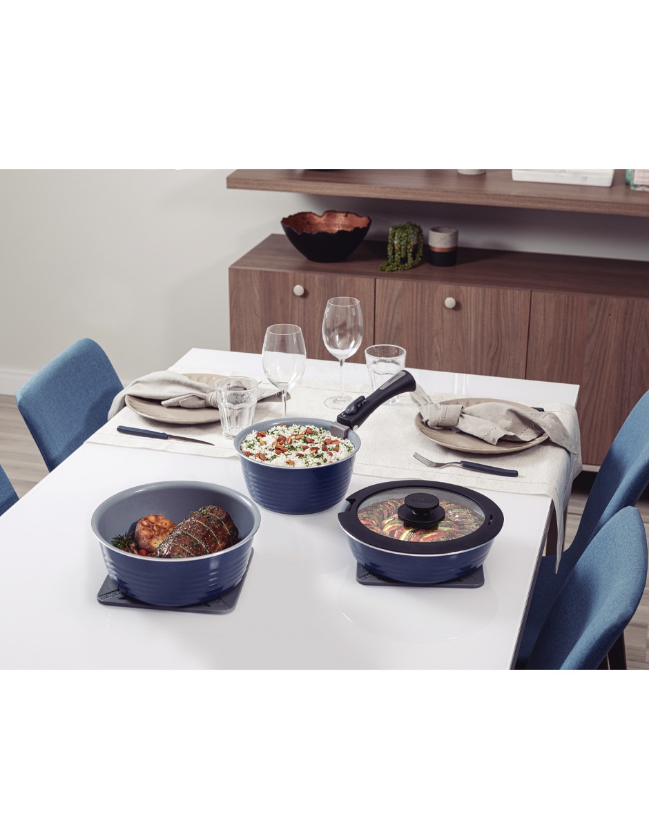 Batería de cocina Tramontina Ítria de aluminio 10 piezas