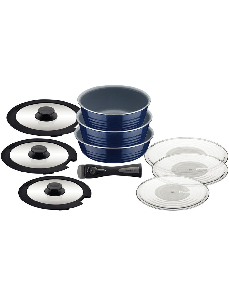 Batería de cocina Tramontina Ítria de aluminio 10 piezas