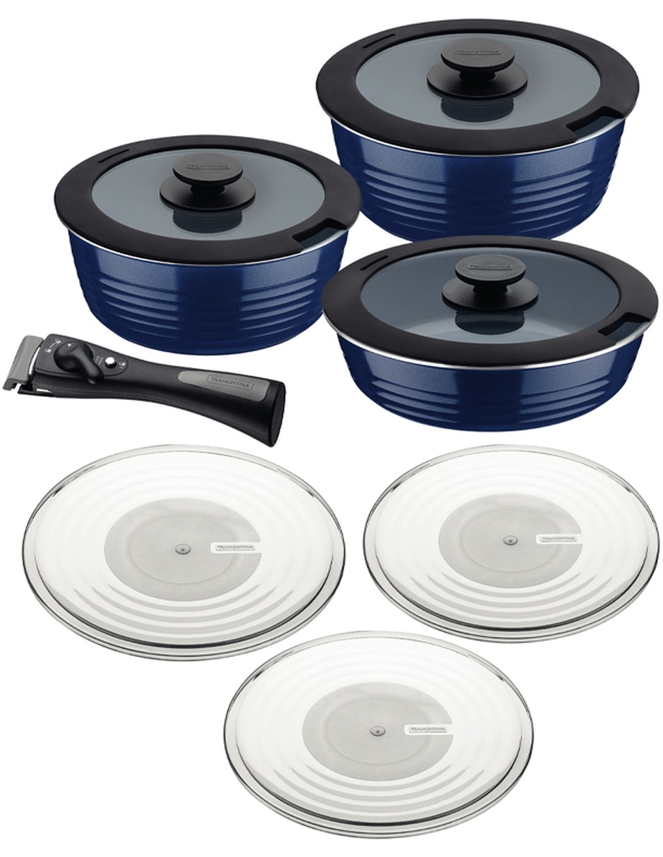 Batería de cocina Tramontina Ítria de aluminio 10 piezas Batería de cocina Tramontina Ítria de aluminio 10 piezas