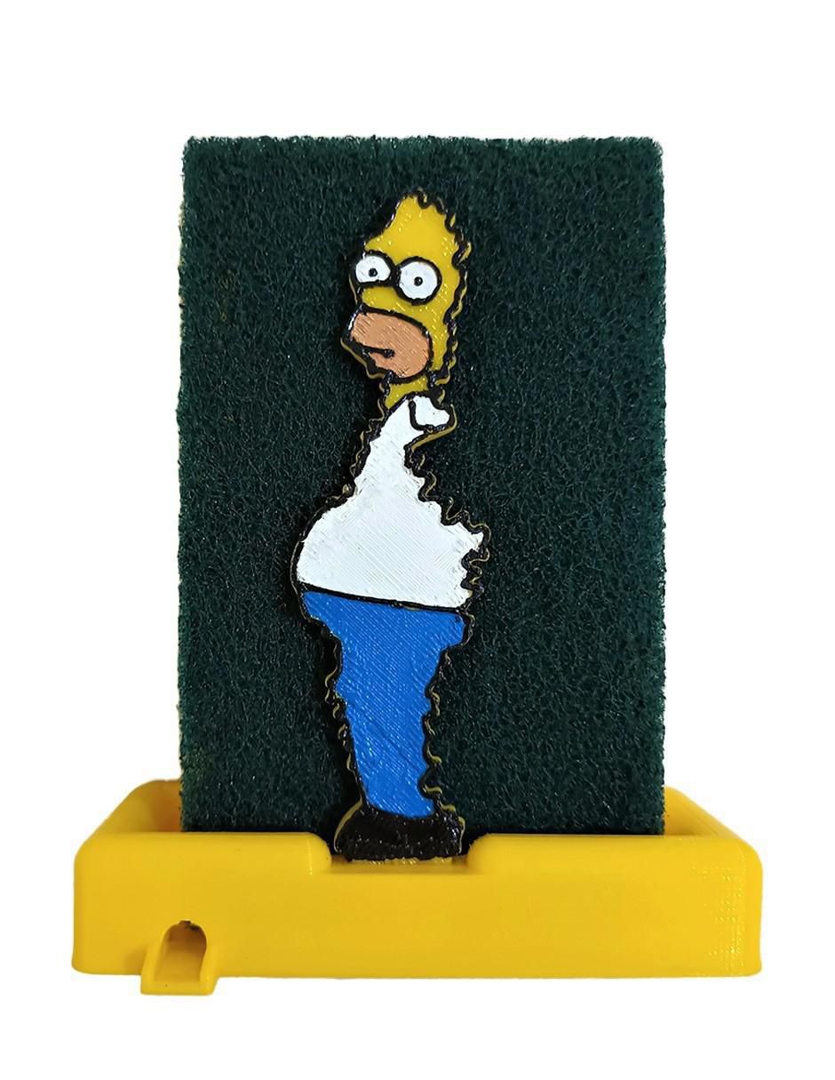 Porta esponja Homero de plástico