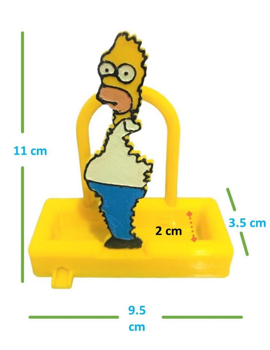 Porta esponja Homero de plástico 3