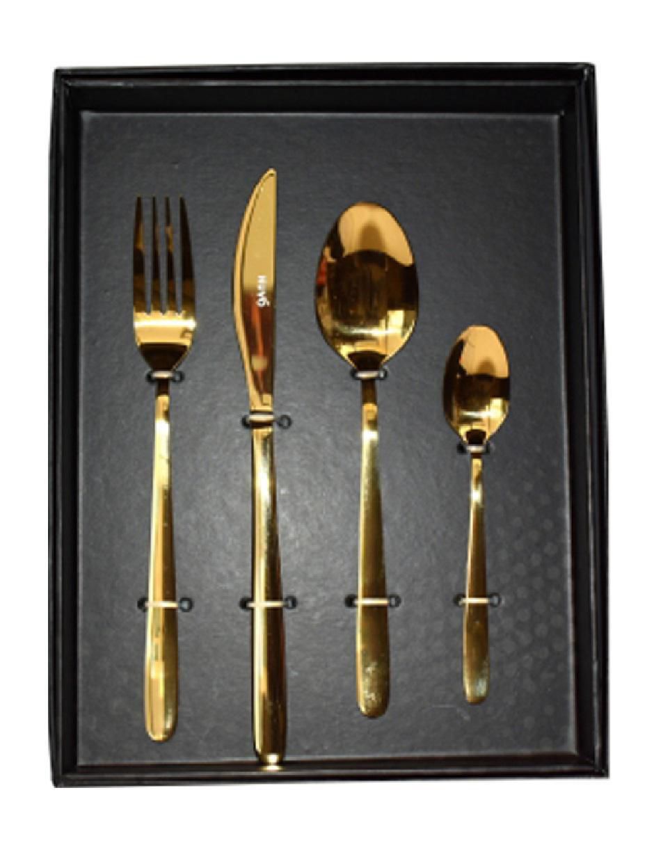 Set cubiertos dubaí de acero inoxidable 16 piezas
