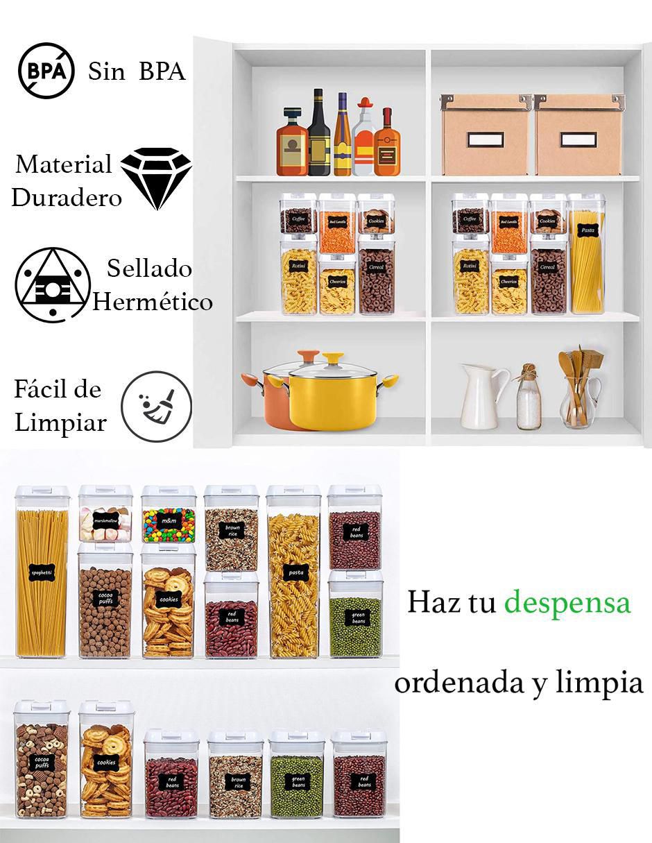 Set contenedores Brandtrendy de plástico 7 piezas 7