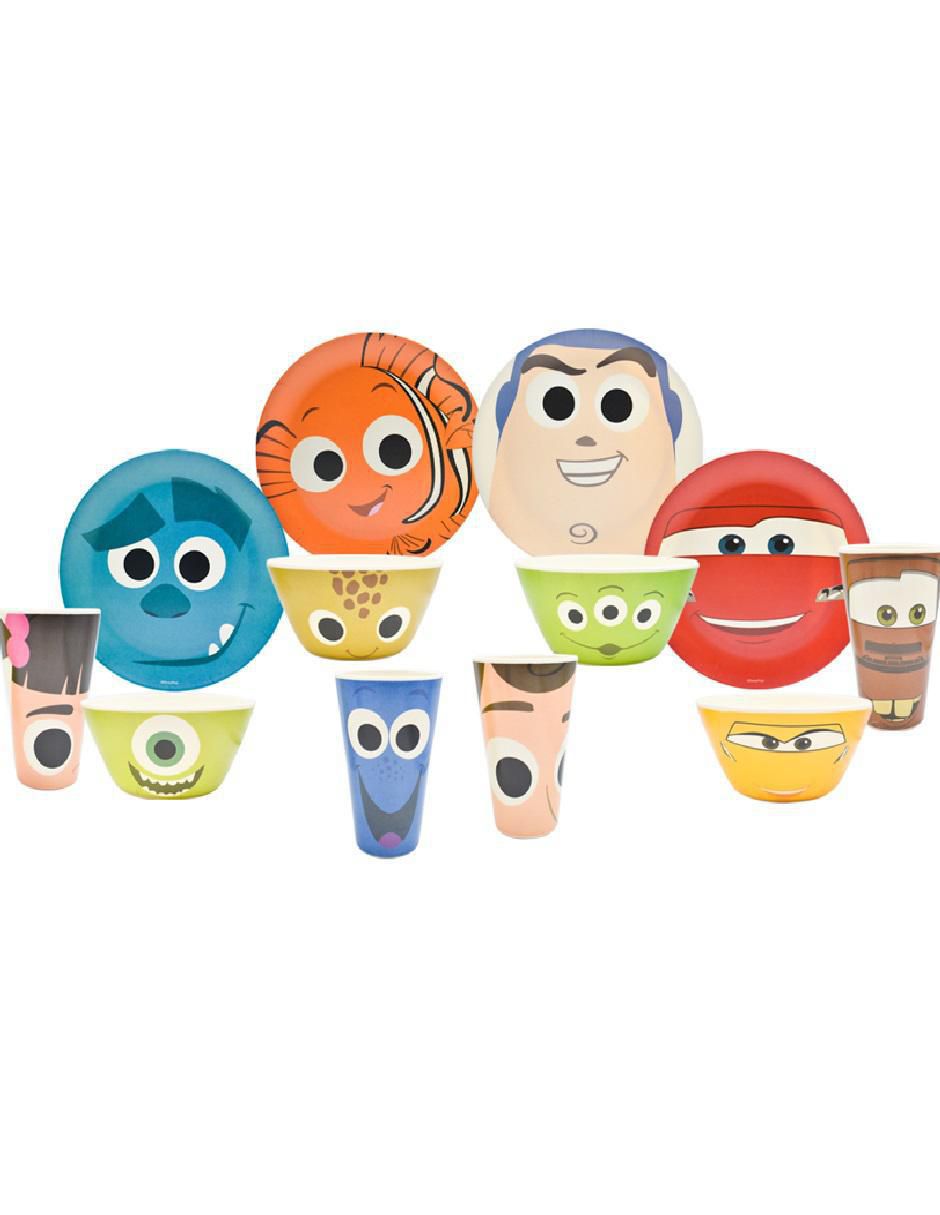 Vajilla cerrada Siglo Xxi pixar de bambú para 4 personas Vajilla cerrada Siglo Xxi pixar de bambú para 4 personas