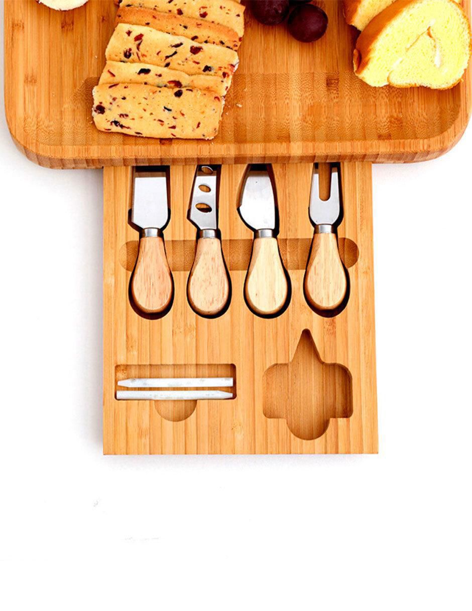 Tabla para queso de bambú 3