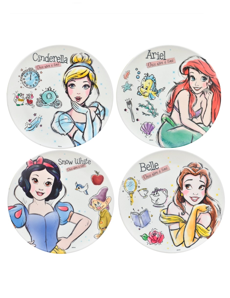 Vajilla cerrada princesas de bambú para 4 personas 2