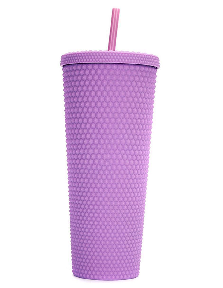 Vaso con tapa y popote Vaso con tapa y popote