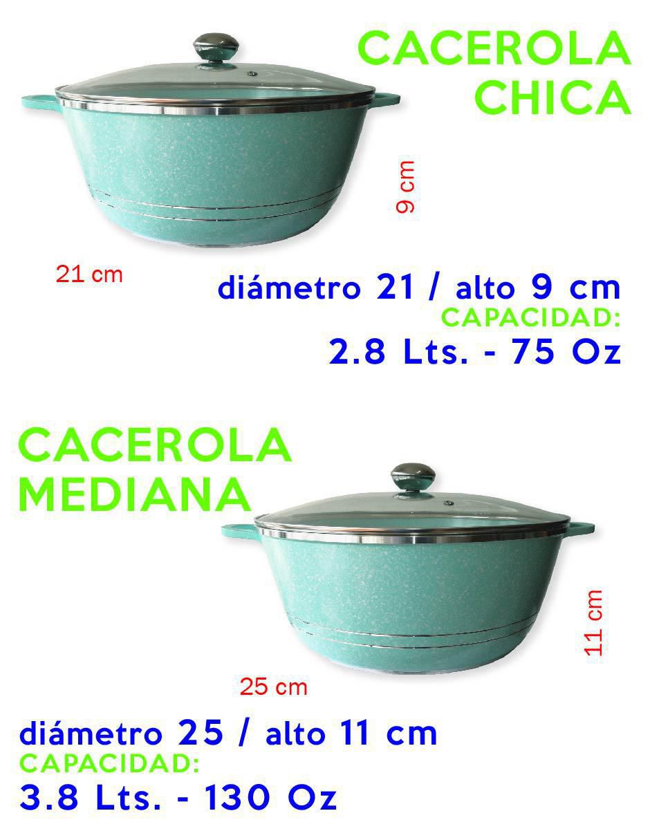 Batería de cocina de aluminio fundido antiadherente minerales naturales 10 piezas 3