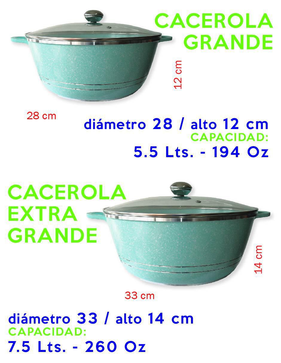 Batería de cocina de aluminio fundido antiadherente minerales naturales 10 piezas 4