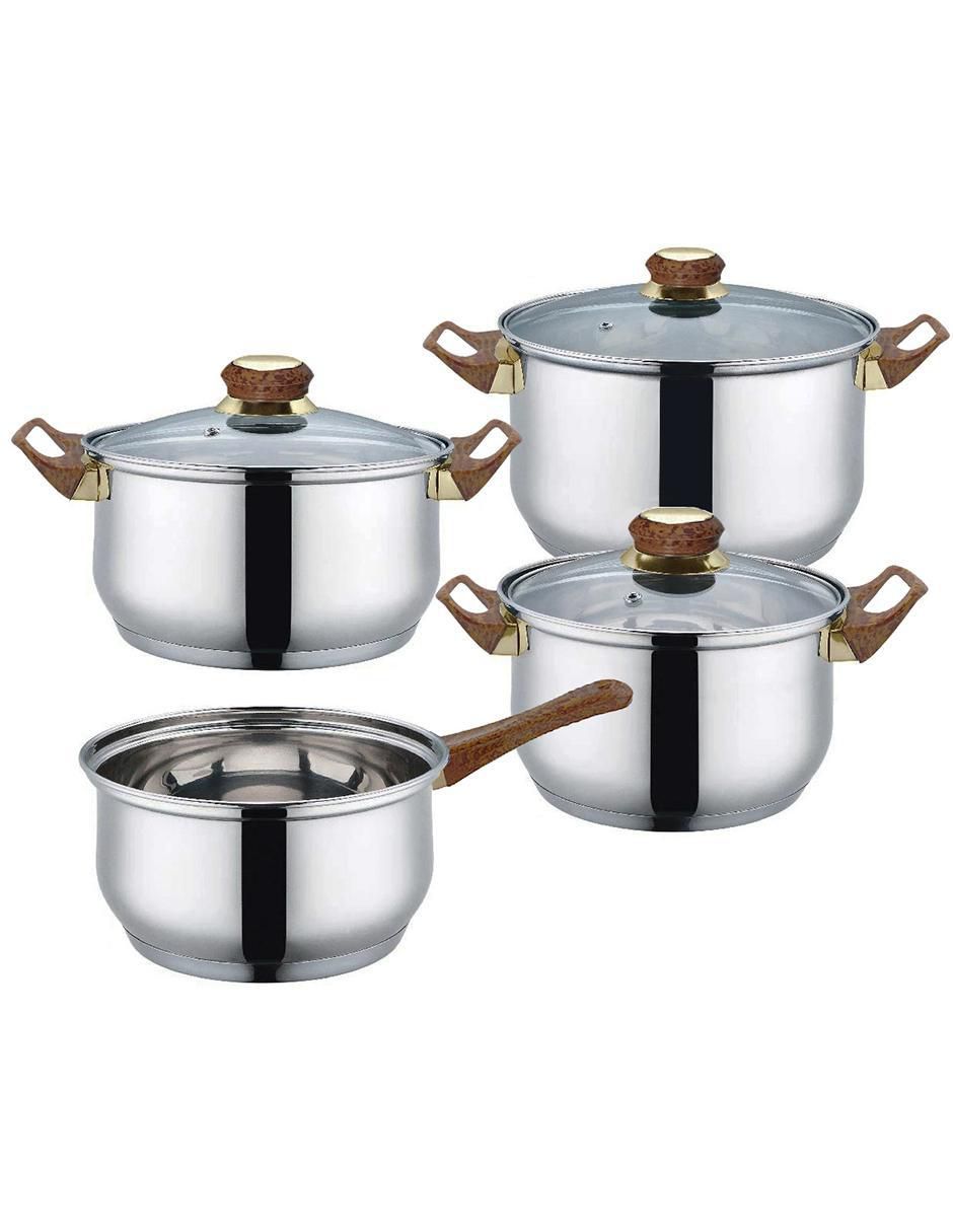 Batería de cocina Aquila de acero inoxidable 12 piezas 2