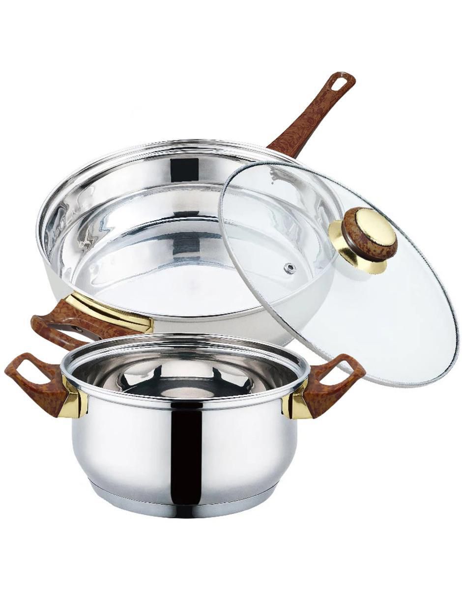 Batería de cocina Aquila de acero inoxidable 12 piezas 3