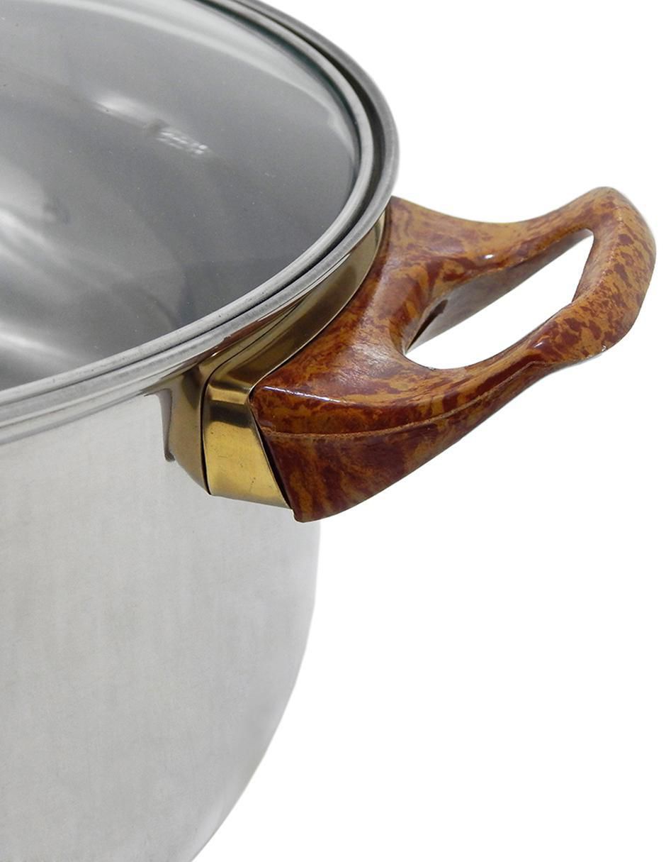 Batería de cocina Aquila de acero inoxidable 12 piezas 4