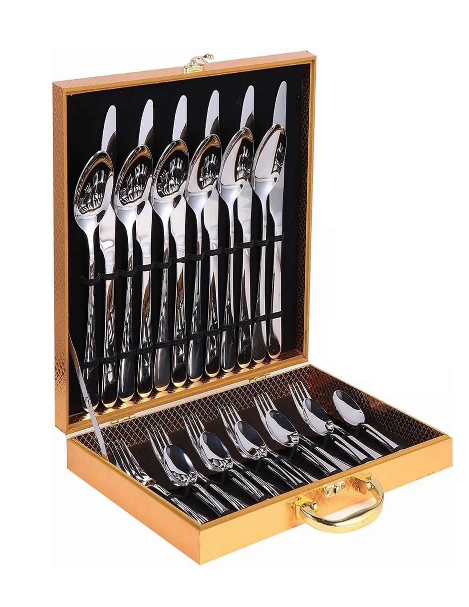 Set cubiertos de acero inoxidable 24 piezas Set cubiertos de acero inoxidable 24 piezas