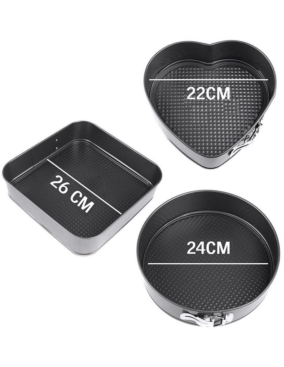 Molde desmontable aluminio corazón 5