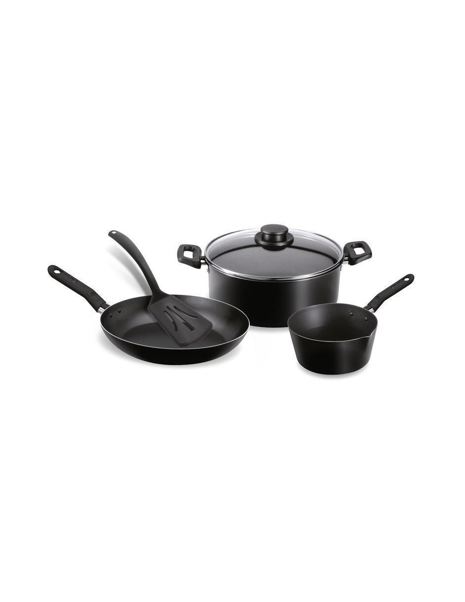Batería de cocina Ekco de aluminio antiadherente duraflon 5 piezas