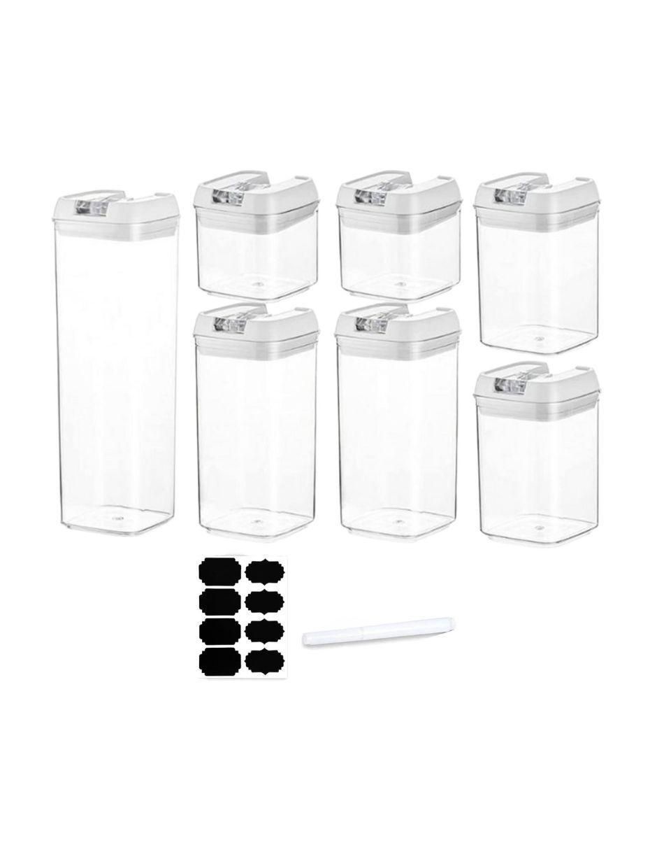 Set contenedores de plástico 7 piezas