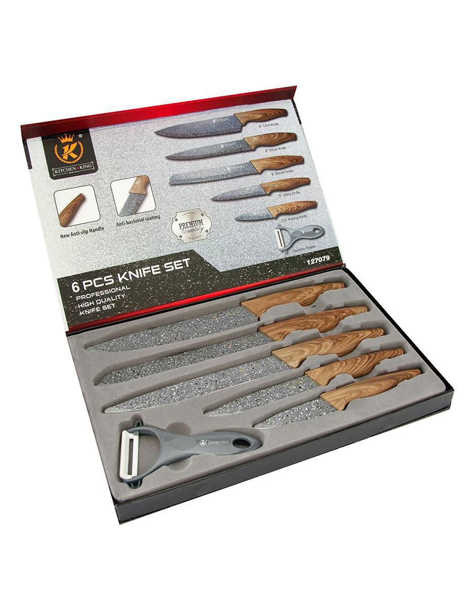 Set de cuchillos multiusos knife 6 piezas 6