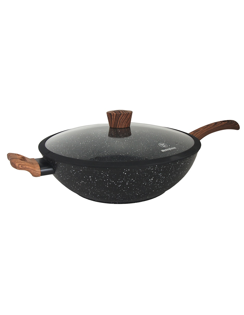 Sartén Wok Wok de aluminio forjado Sartén Wok Wok de aluminio forjado