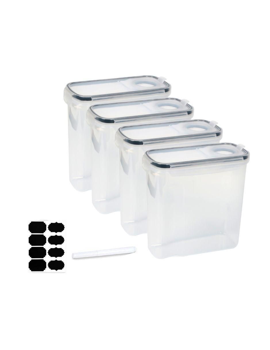 Set contenedores de plástico 4 piezas