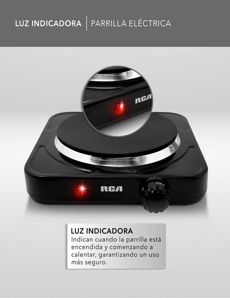 Parrilla eléctrica Rca RC1000N de acero inoxidable
