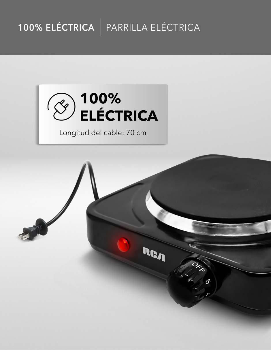 Parrilla eléctrica Rca RC1000N de acero inoxidable