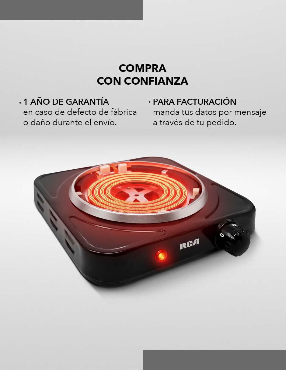 Parrilla eléctrica Rca RC1000N de acero inoxidable