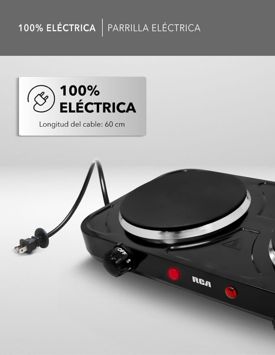 Parrilla eléctrica Rca RC2000N de acero inoxidable