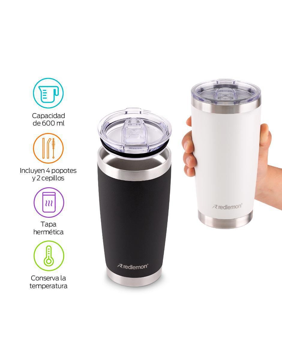 Vaso térmico de acero inoxidable con tapa flip top 2