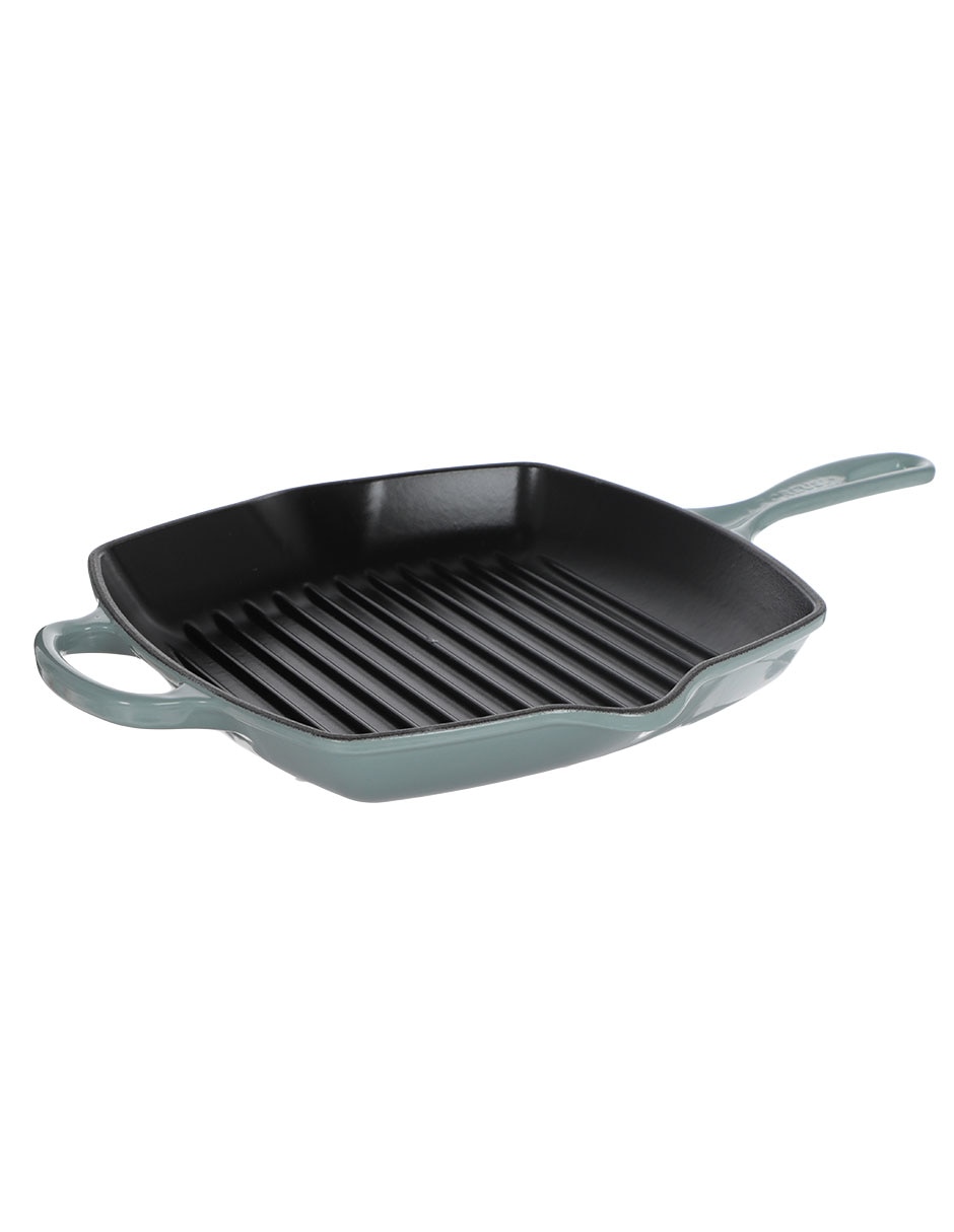 Sartén grill con tapa Sea Salt de hierro fundido 3