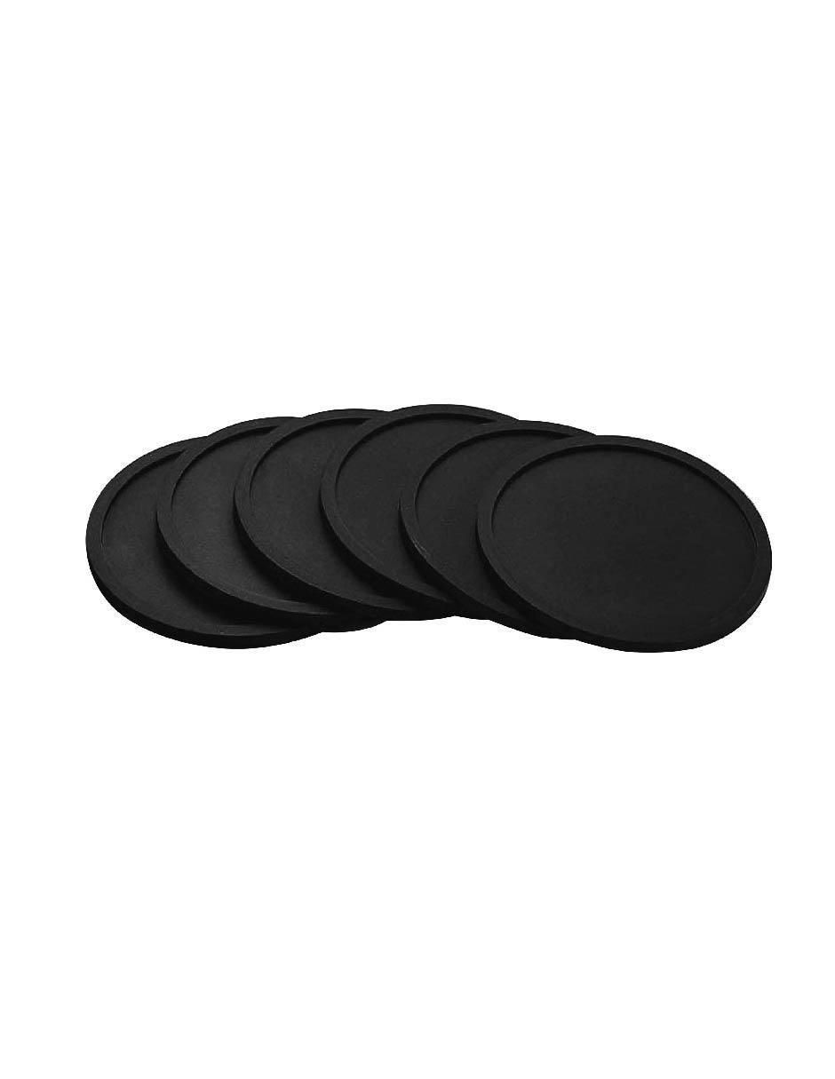 Set de portavasos de silicón 6 piezas Set de portavasos de silicón 6 piezas