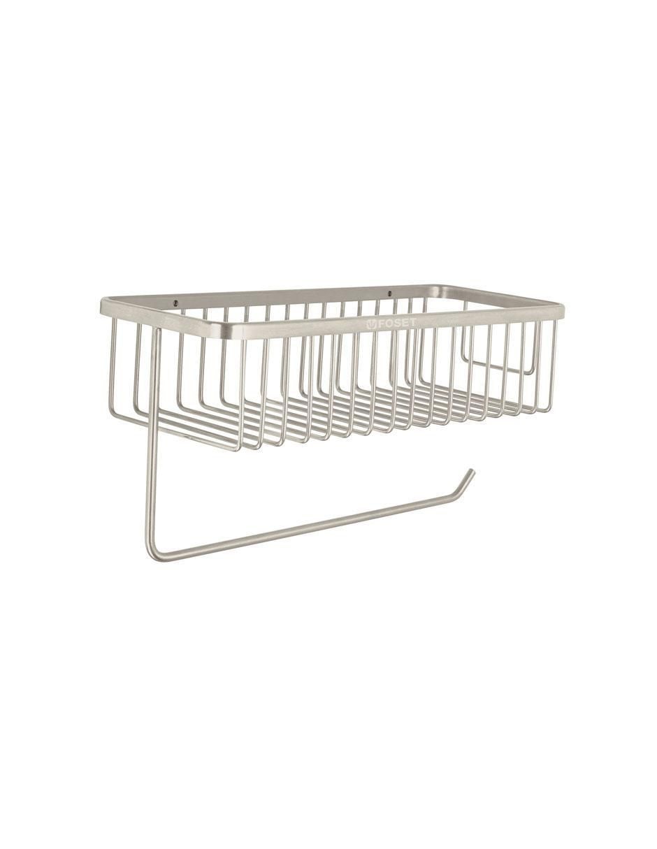 Portarollos de acero inoxidable Foset Riviera 1 rollo