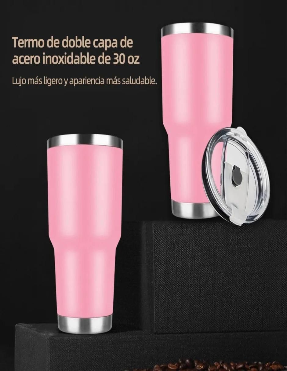Termo de acero inoxidable con tapa doble rosca 3