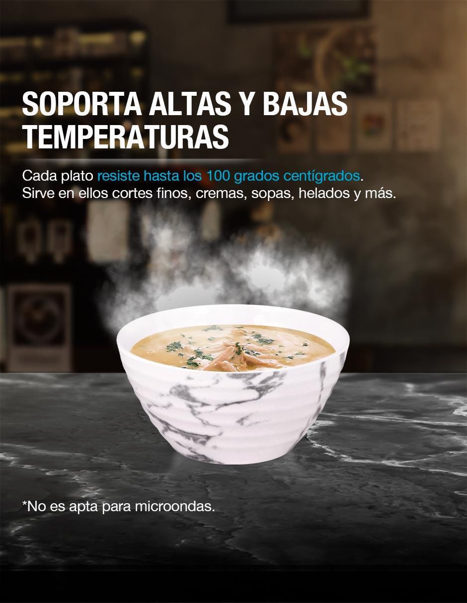 Vajilla cerrada viena de melamina para 4 personas