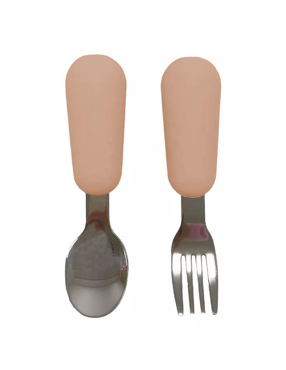 Set cubiertos infantil de acero inoxidable 2 piezas