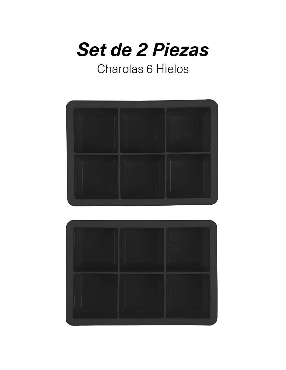 Molde para hielos silicón rectangular