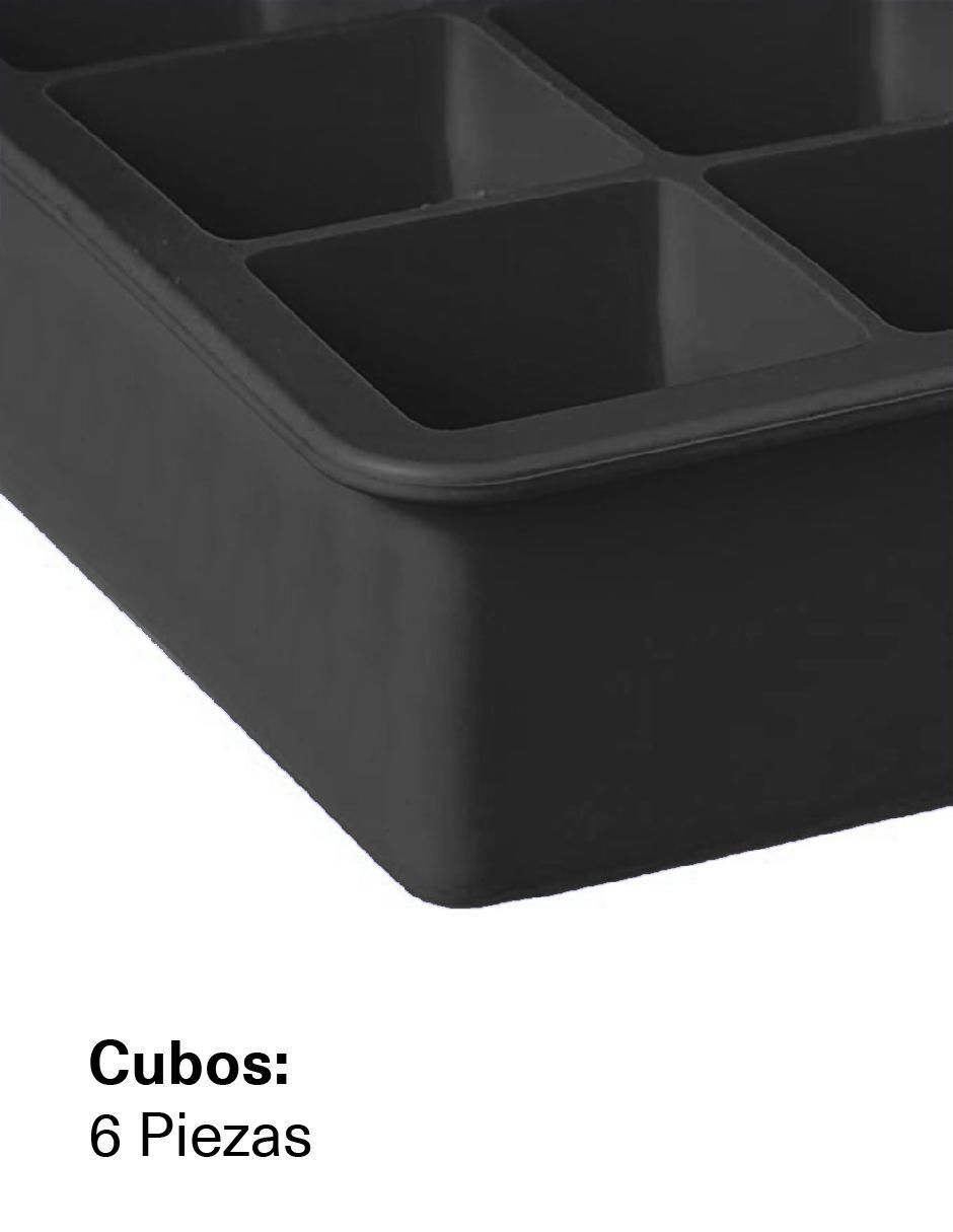 Molde para hielos silicón rectangular