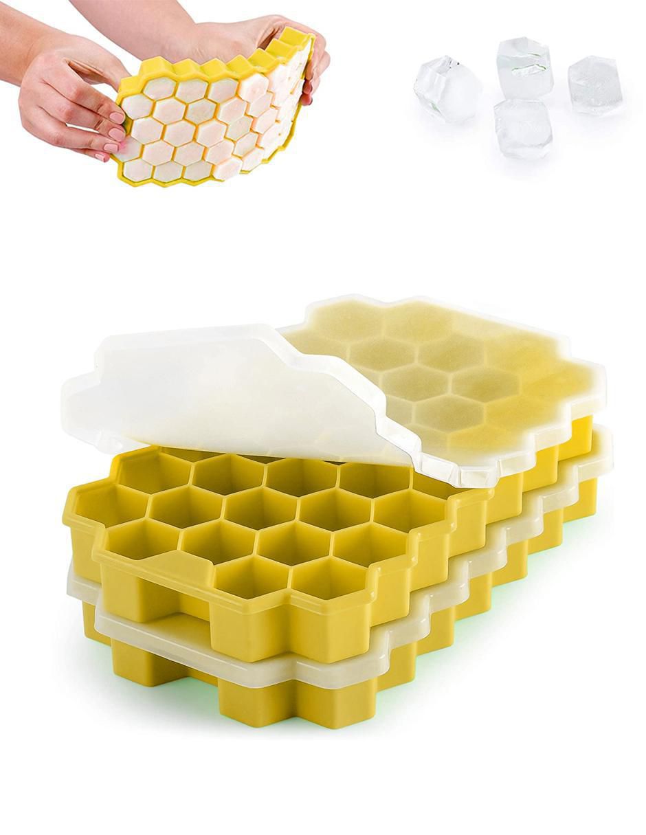 Molde para hielos silicón hexagonal