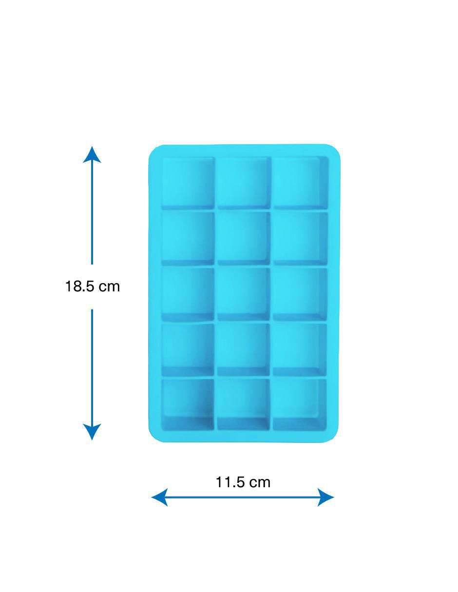 Molde para hielos silicón cuadrado 5