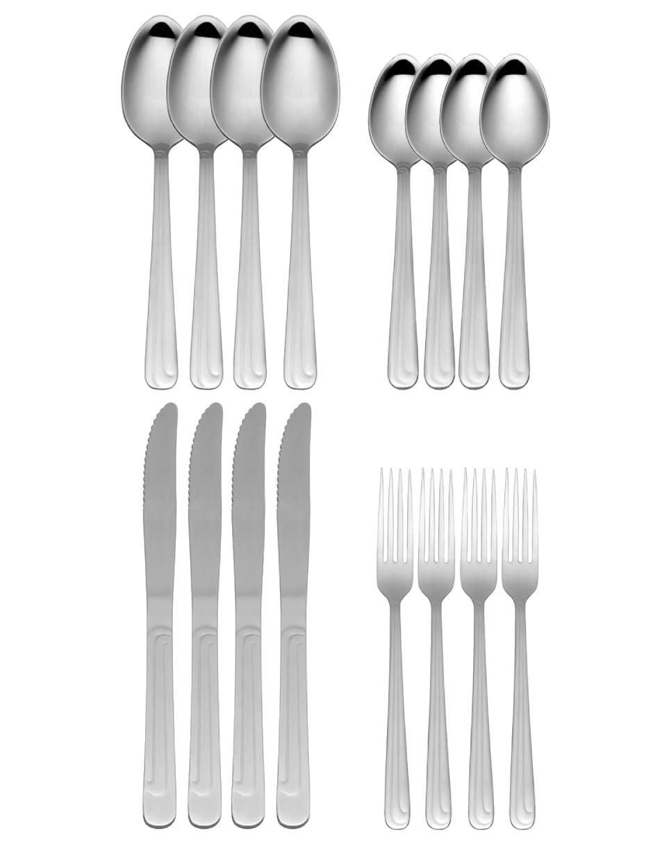 Set cubiertos aquila de acero inoxidable 16 piezas