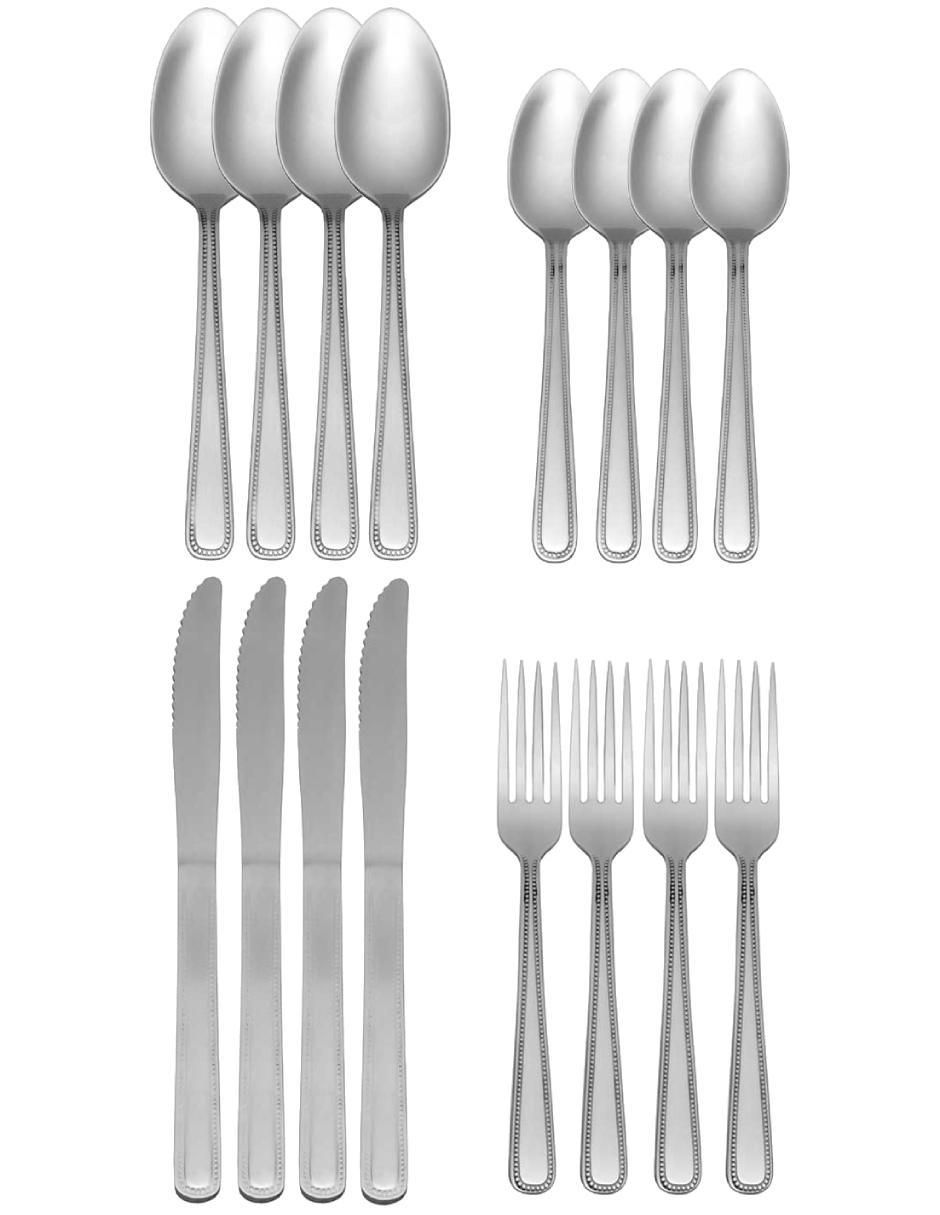 Set cubiertos cosmo de acero inoxidable 16 piezas Set cubiertos cosmo de acero inoxidable 16 piezas